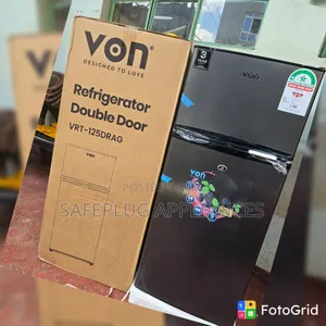 Von 125L Double Door Direct Cool Refrigerator