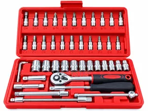 46-Piece Socket Wrench Screwdriver Bit Set