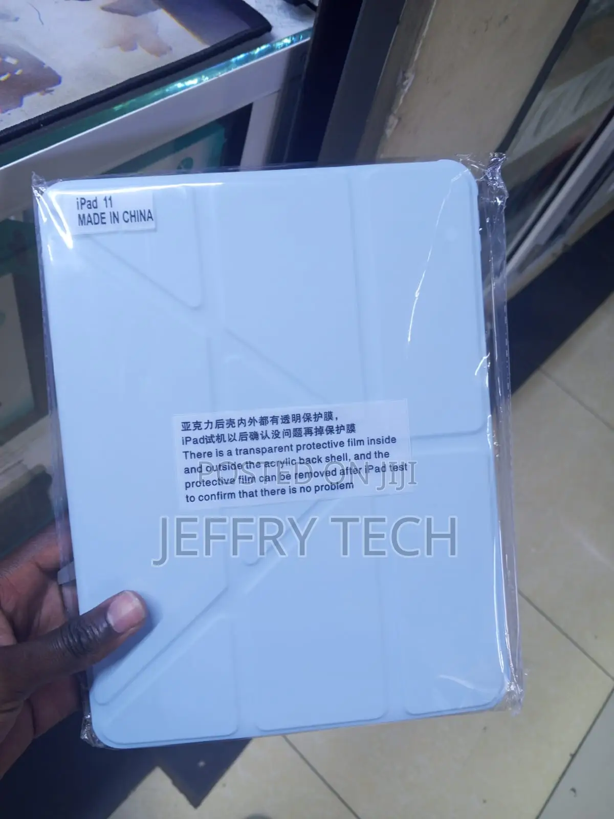 Light Blue Tablet Case for an iPad 11 With a Acrylic Back Shell