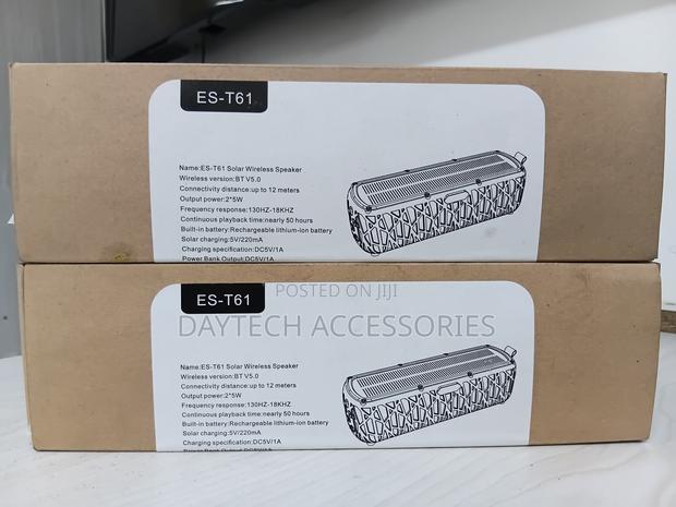 Solar Wireless Bluetooth Speaker - Black - main view