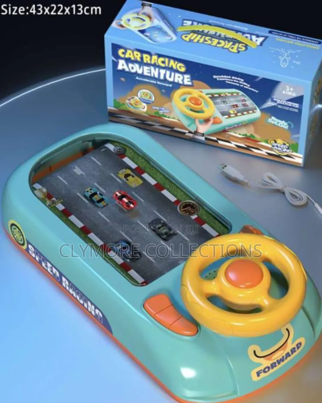 Kids Car Racing Adventure Game Set – Battery Powered Steering Track