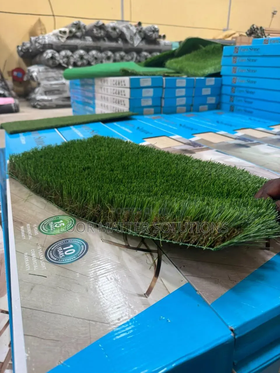 50mm Luxury Grass Coffee Brown