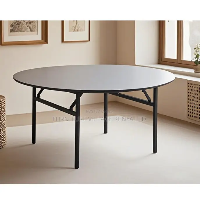 Meeting Table; Round Banquet Foldable Outdoor Meeting Table