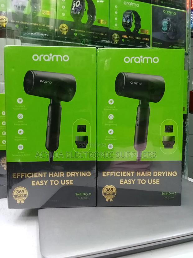 Oraimo SwiftDry 2 Foldable 800W Efficient Hair Dryer
