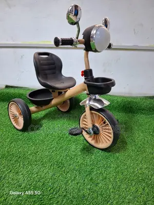 3-Wheel Kids Tricycle With Adjustable Seat, Front Basket. Bicycle