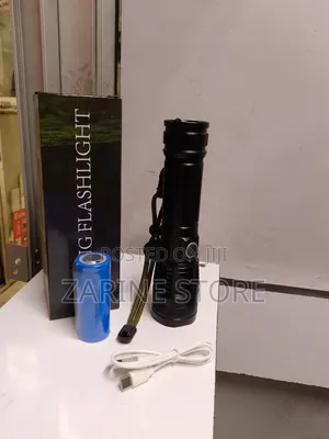 Metallic Made P50 Led Flashlight Torch Zoomable Rechargeable