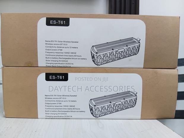 ES-T61 Solar Wireless Speaker Portable Outdoor Bluetooth Audio Device
