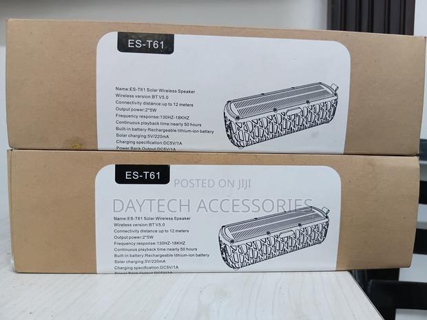 ES-T61 Solar Wireless Speaker Portable Outdoor Bluetooth Audio Device - thumbnail 2