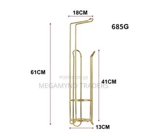 Gold Toilet Paper Holder Storage Stand