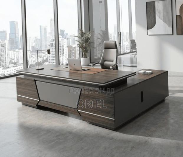 2.4m Modern L-Shaped Executive Desk : Executive Table - thumbnail 2