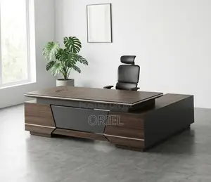 2.4m Modern L-Shaped Executive Desk : Executive Table
