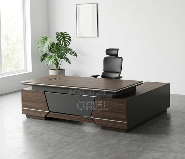 2.4m Modern L-Shaped Executive Desk : Executive Table - thumbnail 4