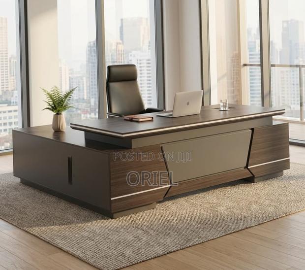 2.4m Modern L-Shaped Executive Desk : Executive Table - thumbnail 5