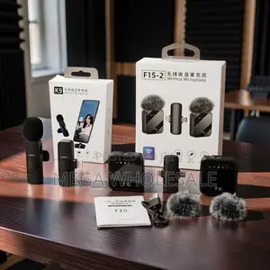 ,F15-2 Wireless Microphone 2TX for Podcast and Interviews Set