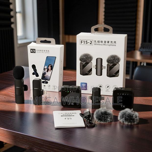 ,F15-2 Wireless Microphone 2TX for Podcast and Interviews Set