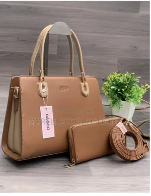 BAGCO Ladies Handbags With a Matching Wallet and Detachable Strap
