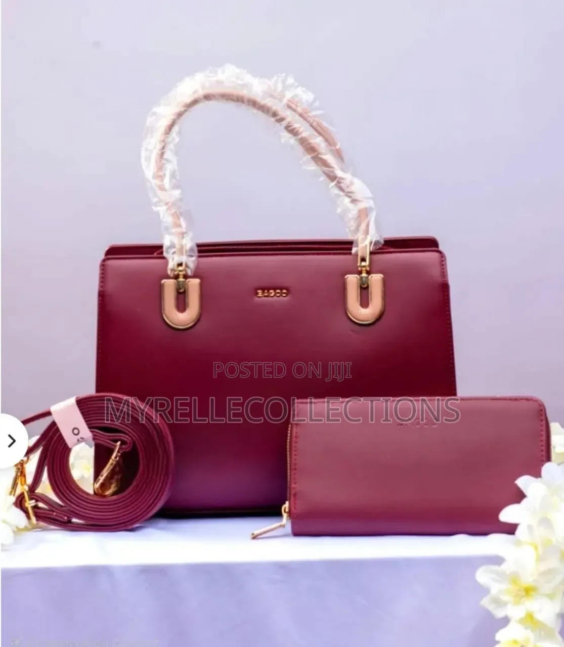 BAGCO Ladies Handbags With a Matching Wallet and Detachable Strap