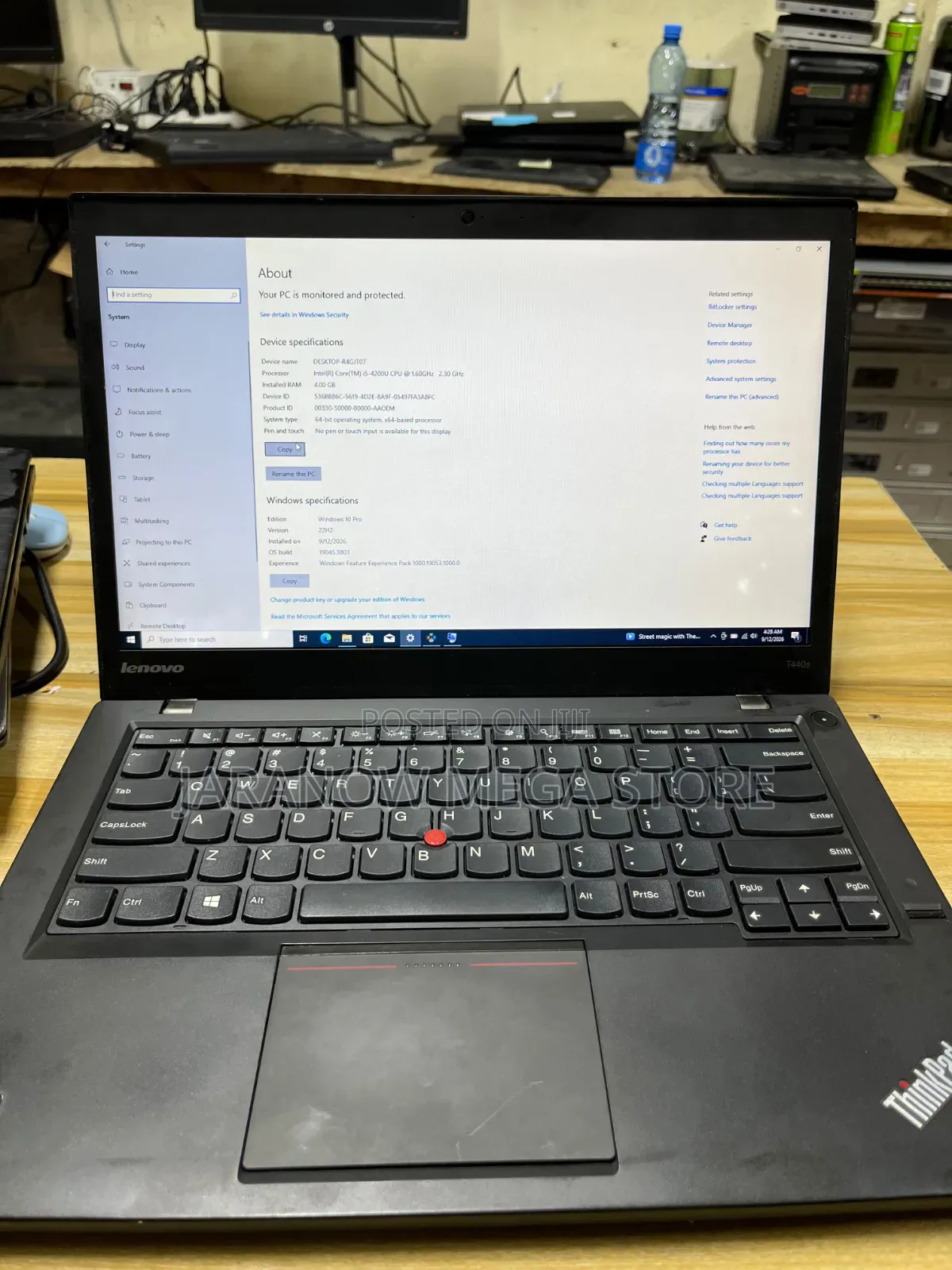 Laptop Lenovo ThinkPad T440s 4GB Intel Core i5 HDD 256GB