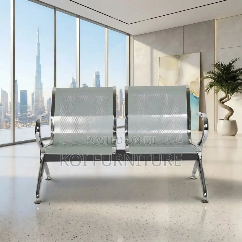 Office Benches; Two Seaters Rust Resistant Metallic Benches
