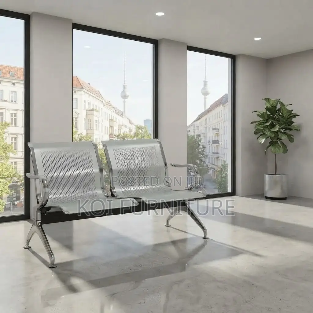 Office Benches; Two Seaters Rust Resistant Metallic Benches