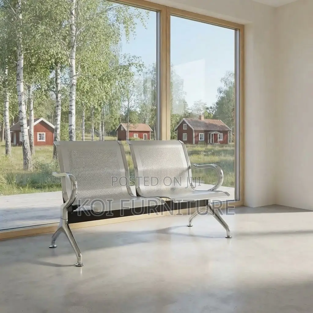 Office Benches; Two Seaters Rust Resistant Metallic Benches