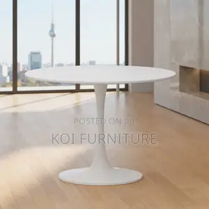 Coffee Table; Round Marble Home Office Commercial Coffee Table