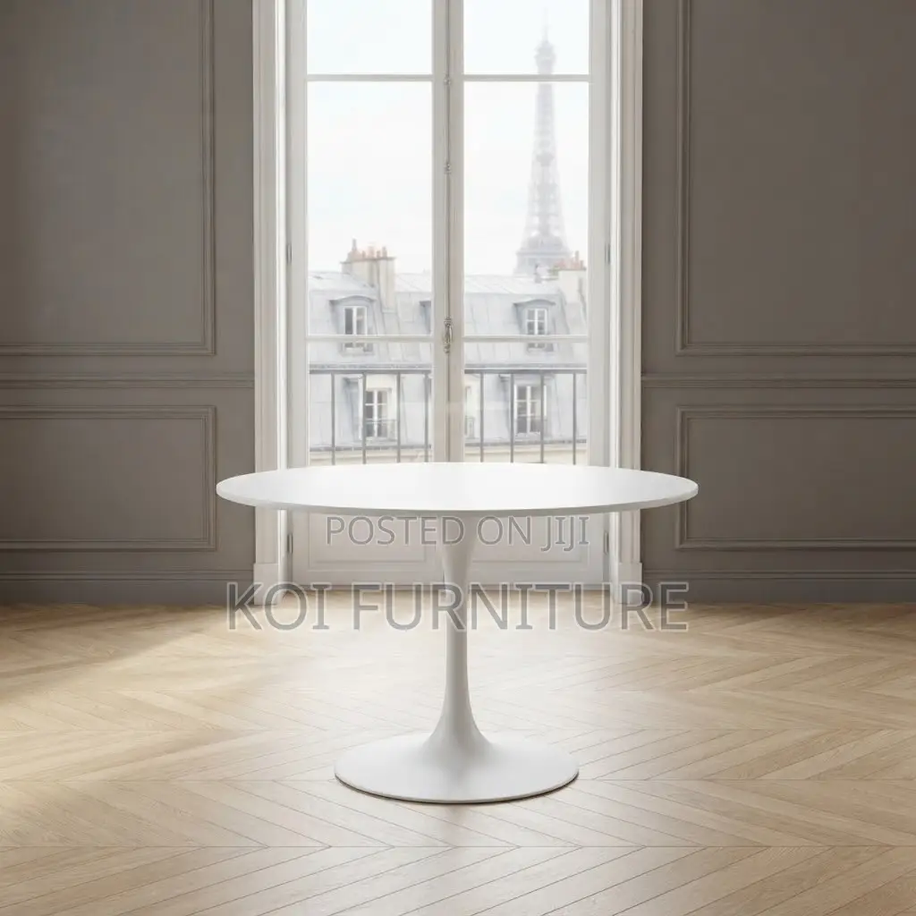Coffee Table; Round Marble Home Office Commercial Coffee Table