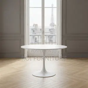 Coffee Table; Round Marble Home Office Commercial Coffee Table