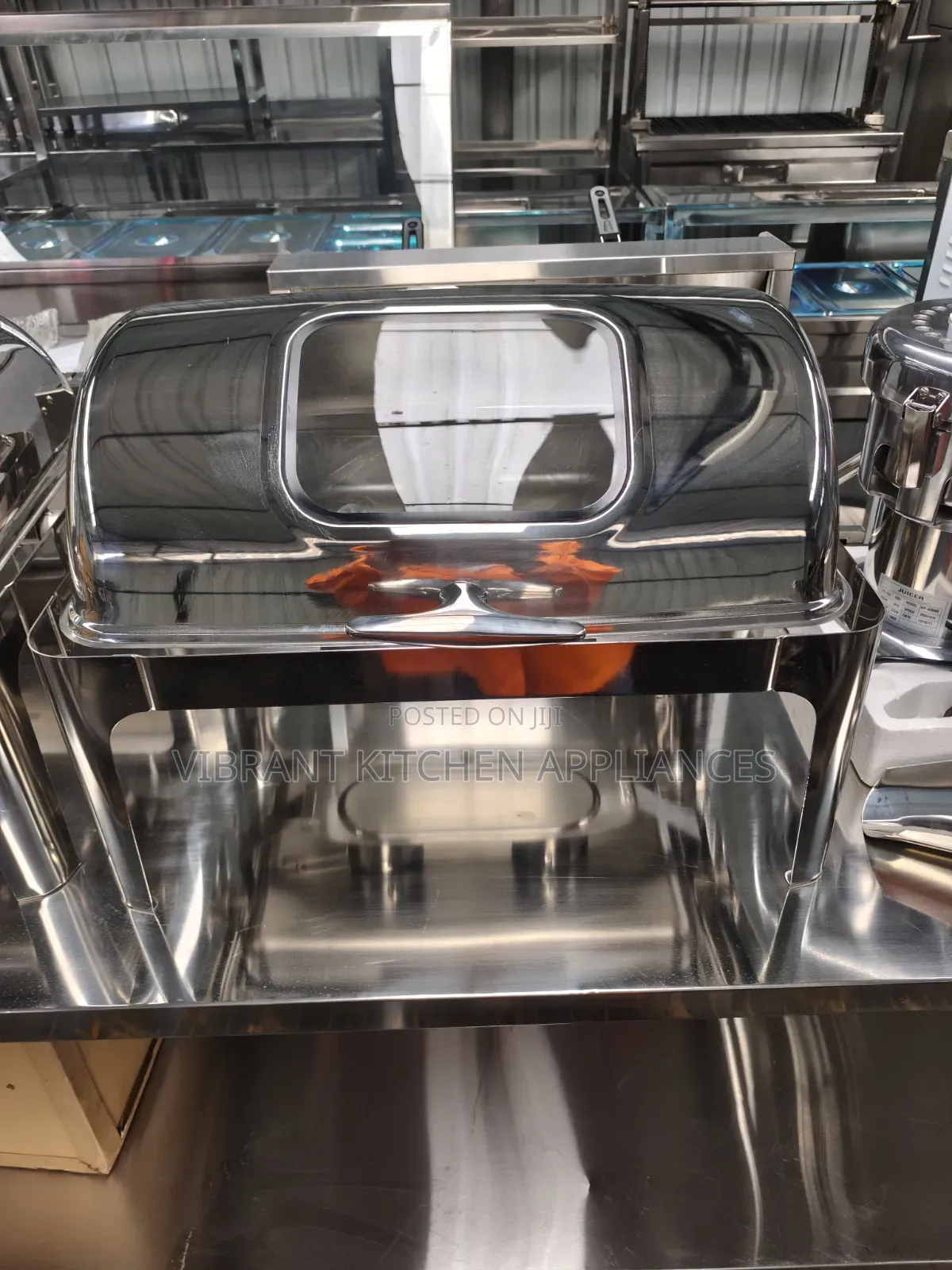 Two-Half Basin Stainless Steel Chafing Dish