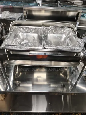 Two-Half Basin Stainless Steel Chafing Dish