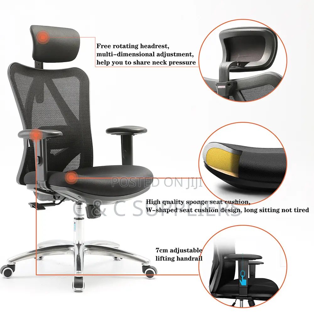 Adjustable Desk Chair With Lumbar Support