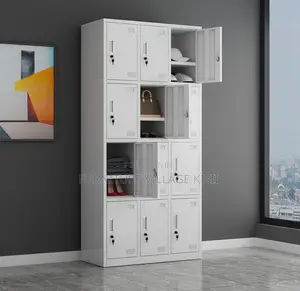 Locker;12-Compartment Storage Metallic Office Locker