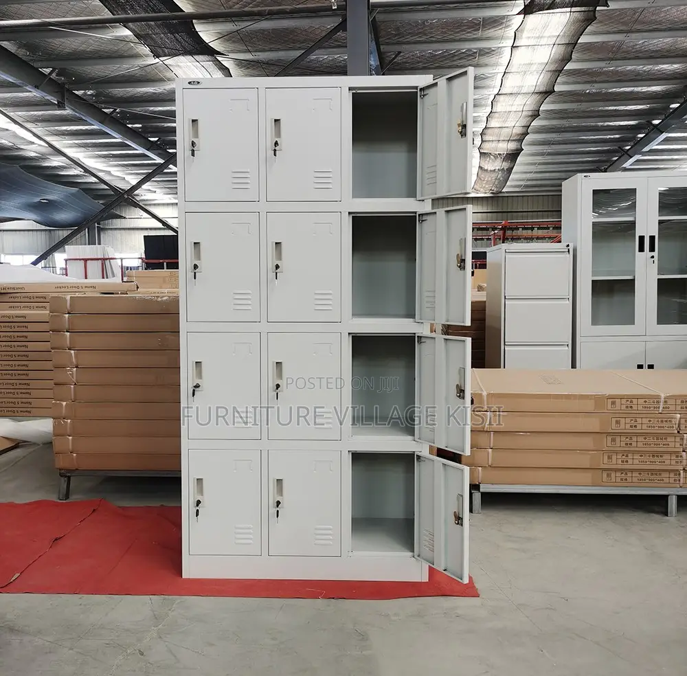 Locker;12-Compartment Storage Metallic Office Locker