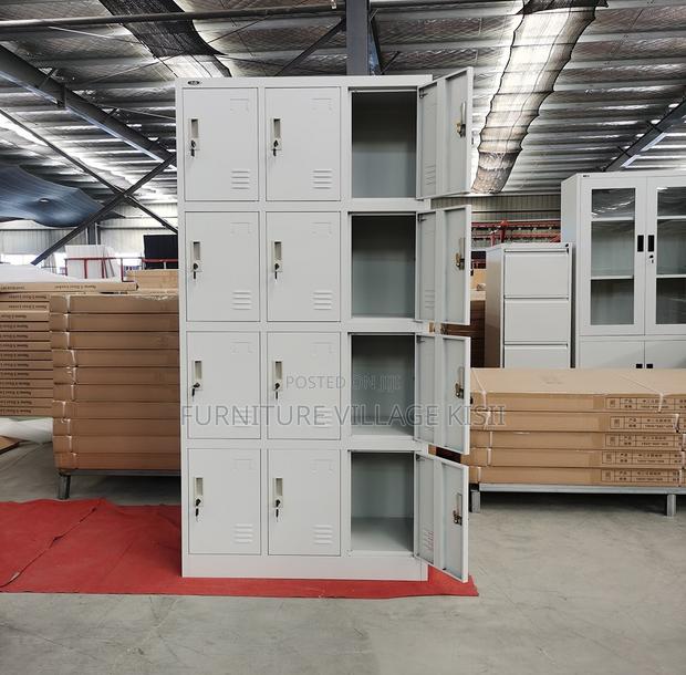 Locker;12-Compartment Storage Metallic Office Locker - thumbnail 4
