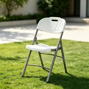 White Folding Task Chair