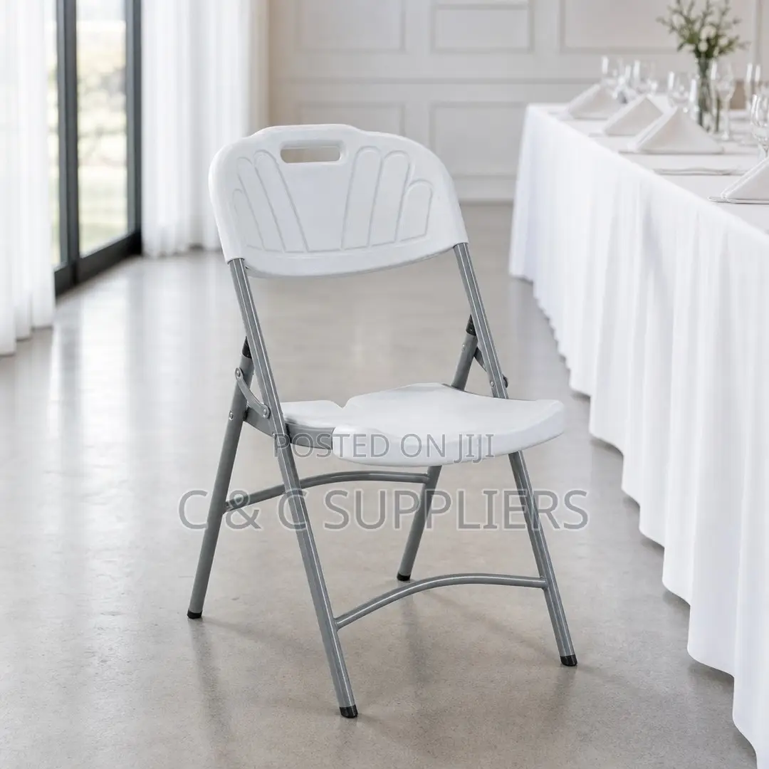 White Folding Task Chair