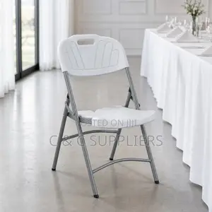 White Folding Task Chair