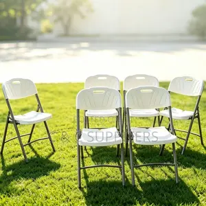 White Folding Task Chair