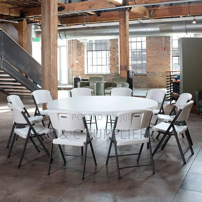White Folding Task Chair