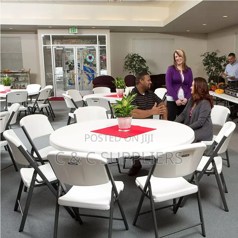 White Folding Task Chair