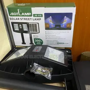 . JSOT 300W Solar Outdoor Lamp – 3 Foldable Heads High-Power Lighting