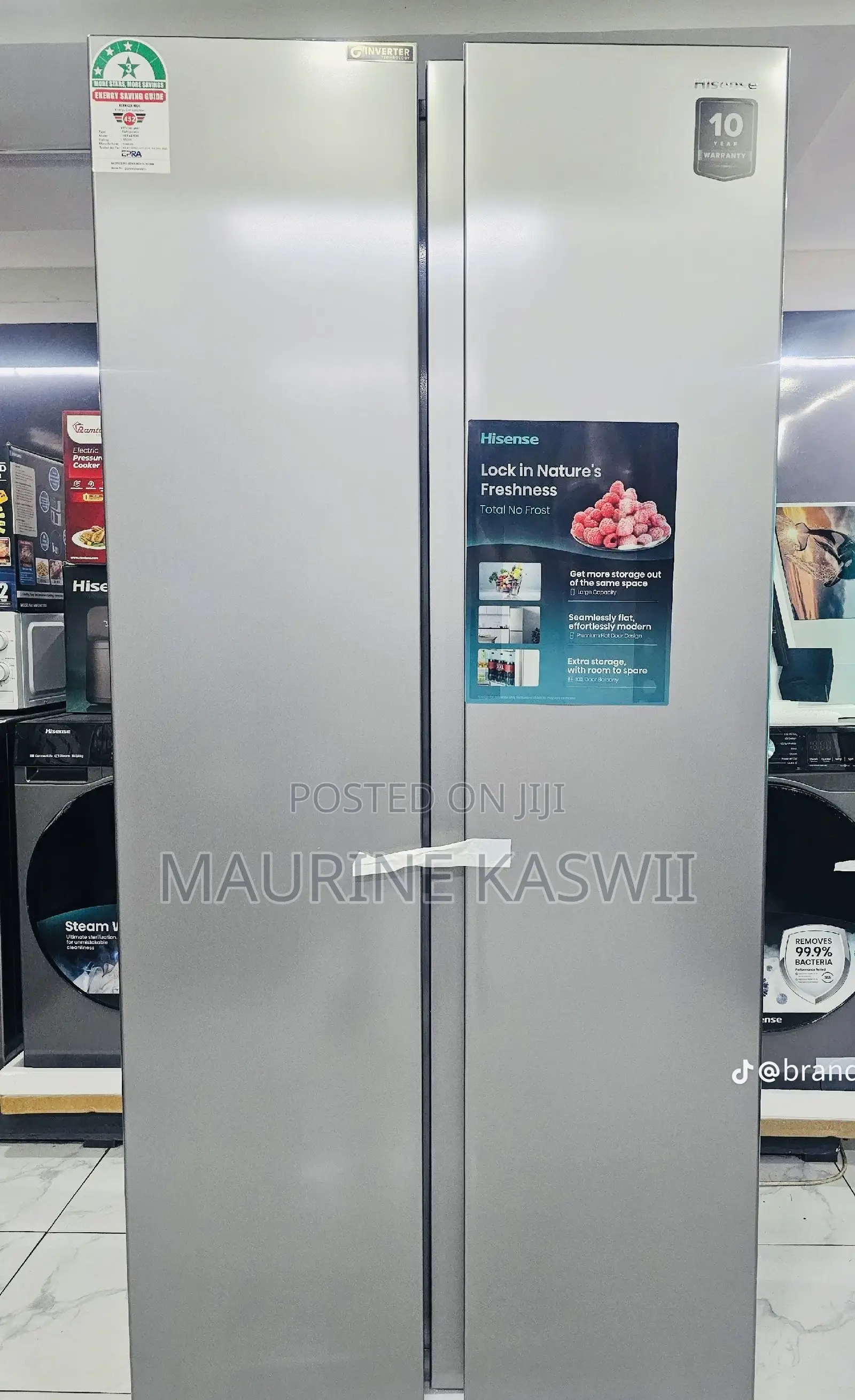 Hisense 434 Litters Inverted Fridge -Ref 441dr