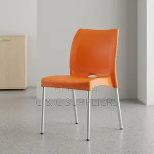 Orange Plastic Training Chair
