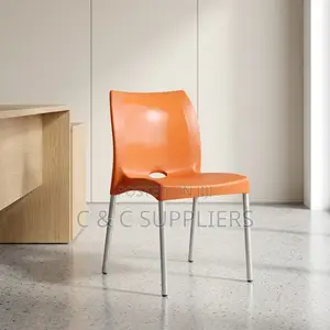 Orange Plastic Training Chair