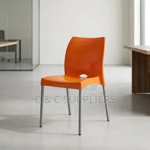 Orange Plastic Training Chair