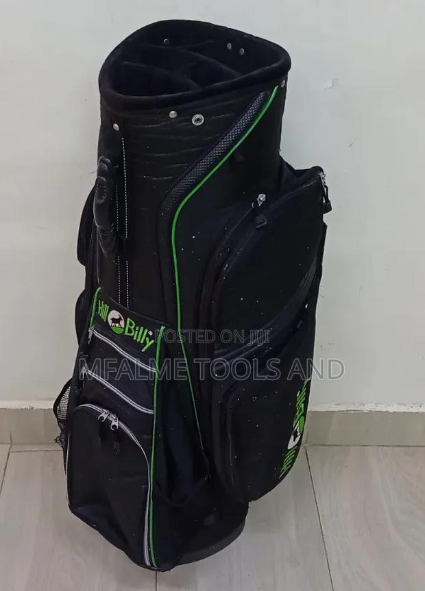 Ex-Uk Hilly Billy Black Canvas Golf Bag - main view