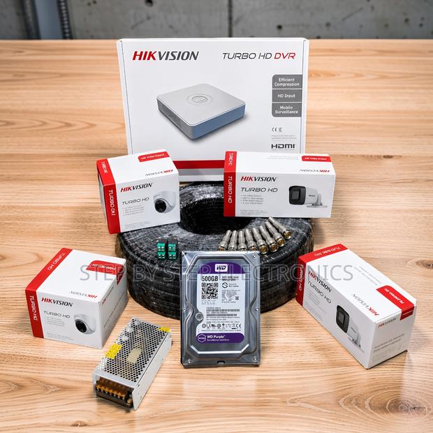 Sharp Imaging 4 Hikvision Full HD CCTV Cameras Complete System Kit - main view