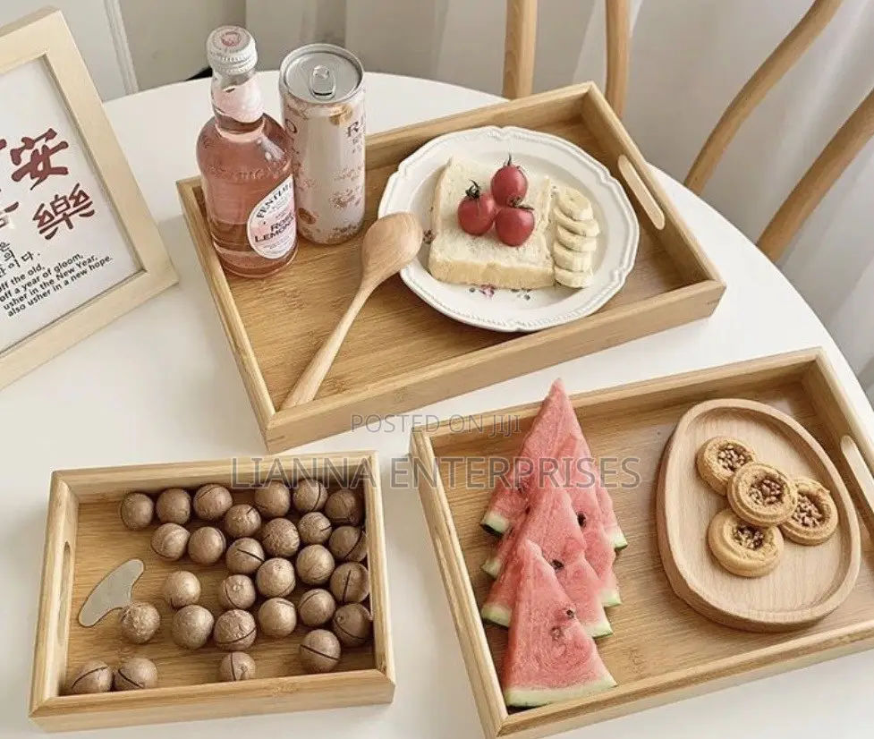 3 in 1 Bamboo Serving Trays