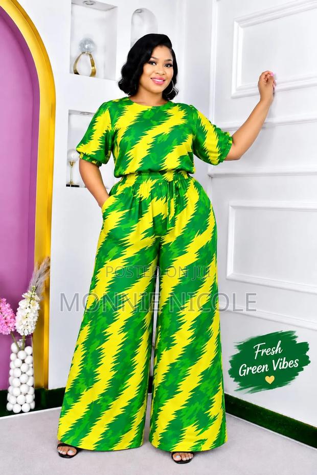 Bold Navy Yellow Latest Two Piece Set. - thumbnail 2