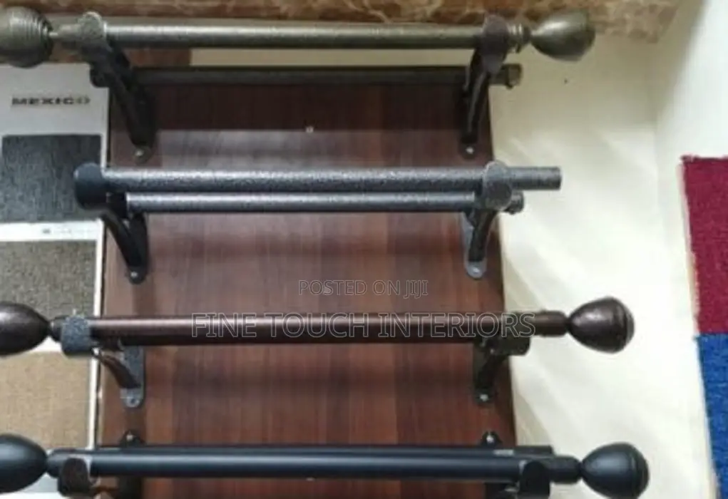 Strong Jua Kali Curtain Rods for Home Office